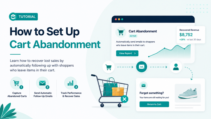 Set up Cart Abandonment to Recover Purchases