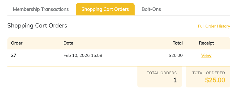Improved Transaction History and Member Purchase Information