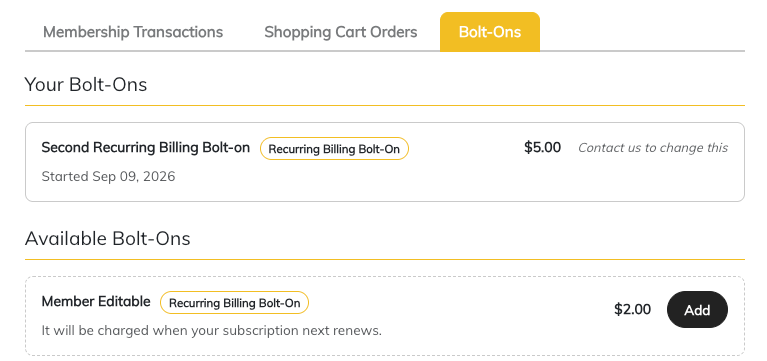 Improved Transaction History and Member Purchase Information