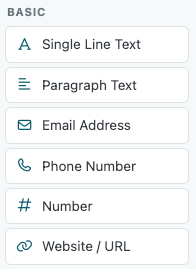 Basic Form Fields