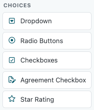 Choice Form Fields