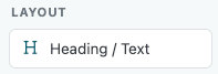 Layout Form Fields