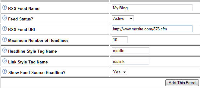 Publish Blog Headlines on the Portal Page