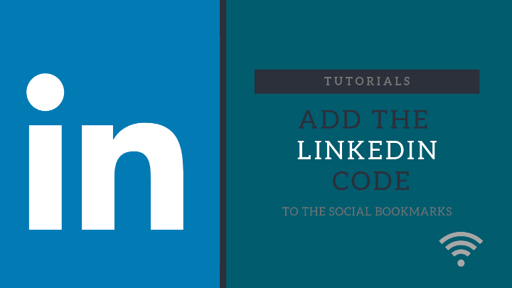 What is the LinkedIN code to add to the Social Bookmarks function?
