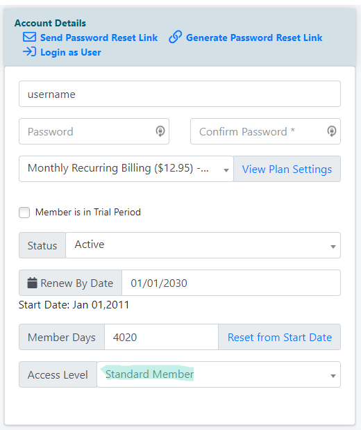 How can I assign different levels of access to our control panel for certain members to help run the site&##x3f;
