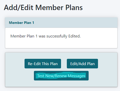 How can I test my renewal message?