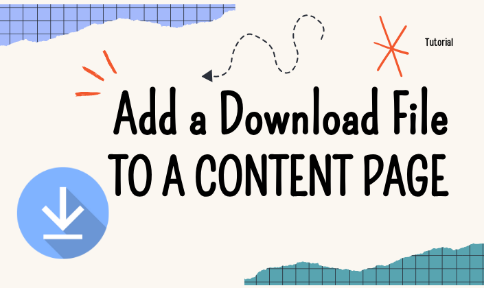 Add a Download File to a Page (audio, video, pdf, etc)?