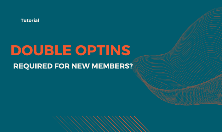 Does AWeber require double optin or a confirmed optin when members sign up?