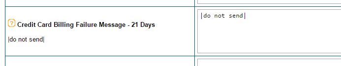 Edit the Billing Failure Message