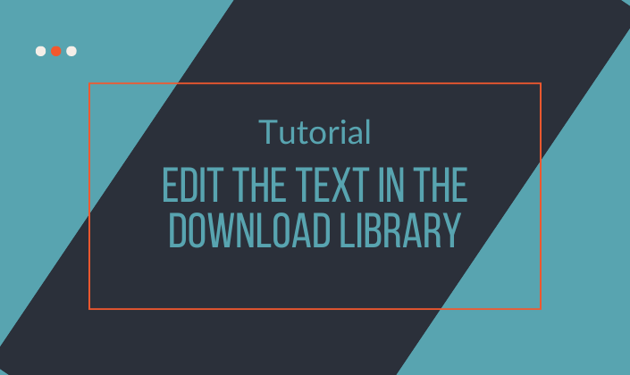 Edit the Text on the Download Area Page