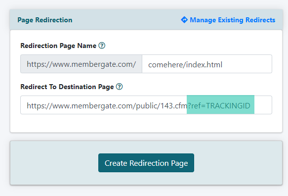 How can I create a Page Redirection with the URL of my choice&##x3f;