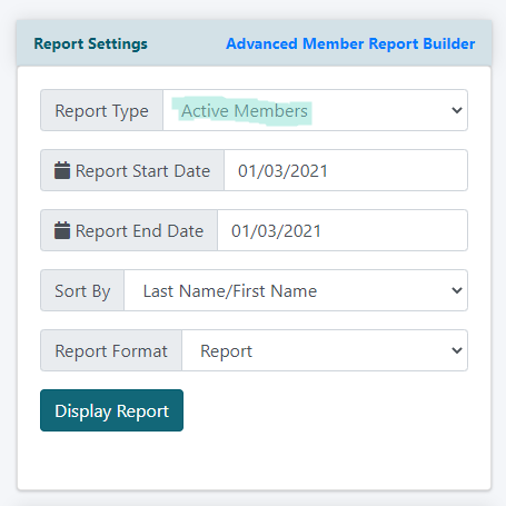 How do I find a list of all active members on my site?