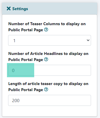 How can I keep articles in my clump from being shown again underneath the clump box?