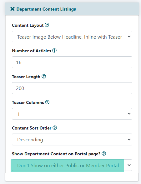 How can I keep articles in my clump from being shown again underneath the clump box?