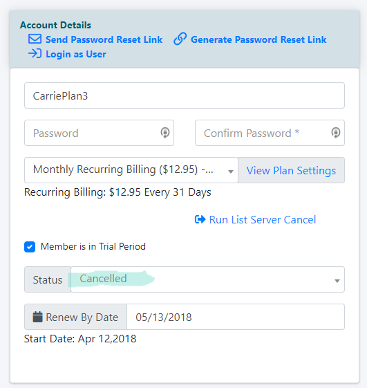 How does a member cancel a subscription&##x3f;