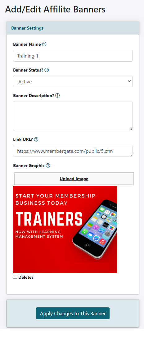 How do I add banners and edit text links for my affiliate program&##x3f;