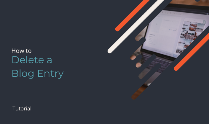 How can I delete a blog entry?