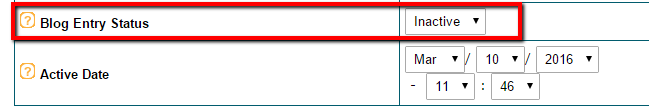 How can I delete a blog entry?