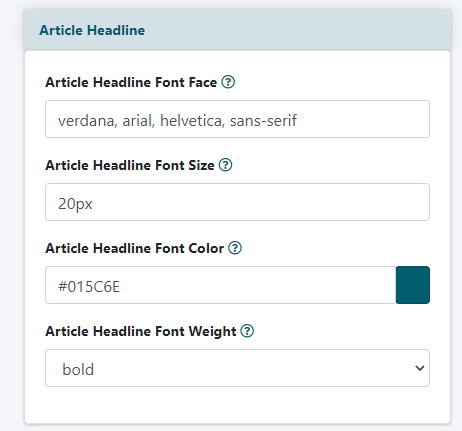 How can I edit the font settings of my site&##x3f;