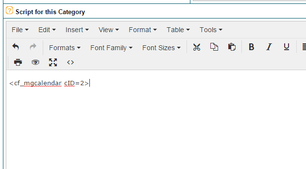 Add a Calendar to a Nav Panel