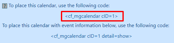 Add a Calendar to a Nav Panel