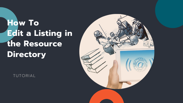 Edit a Listing in the Resource Directory