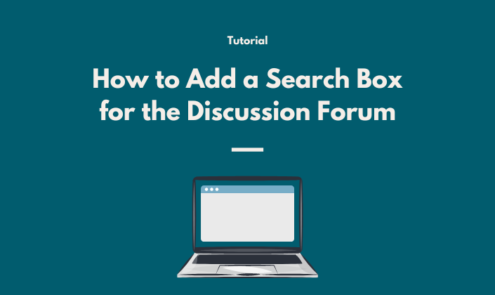 Code to Add a Search Box for the Discussion Forum