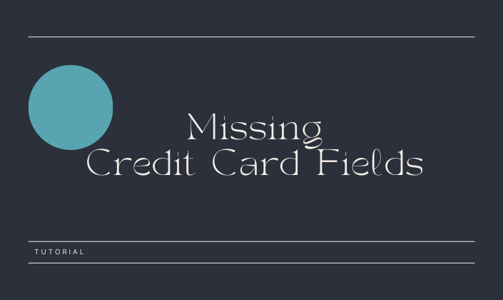 There are no credit card fields in Your Account for members to update their information. Why not