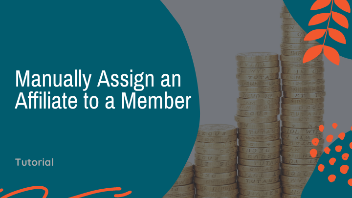 Is there a way to give an affiliate credit for a member without going through a subscription page?