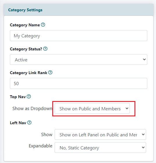 Add a Drop Down Menu to the Top Nav Bar