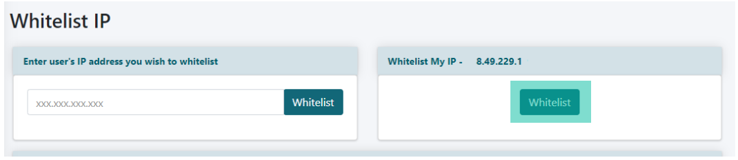 Add an IP Address to the Site&##x27;s White List