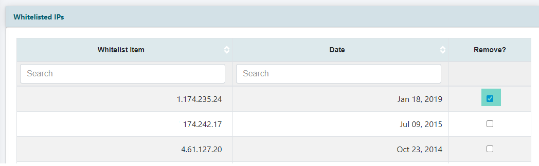 Add an IP Address to the Site&##x27;s White List