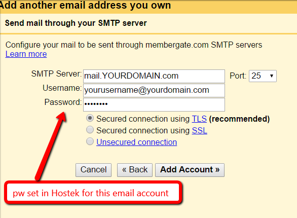 Email Forwarding Settings for GMail