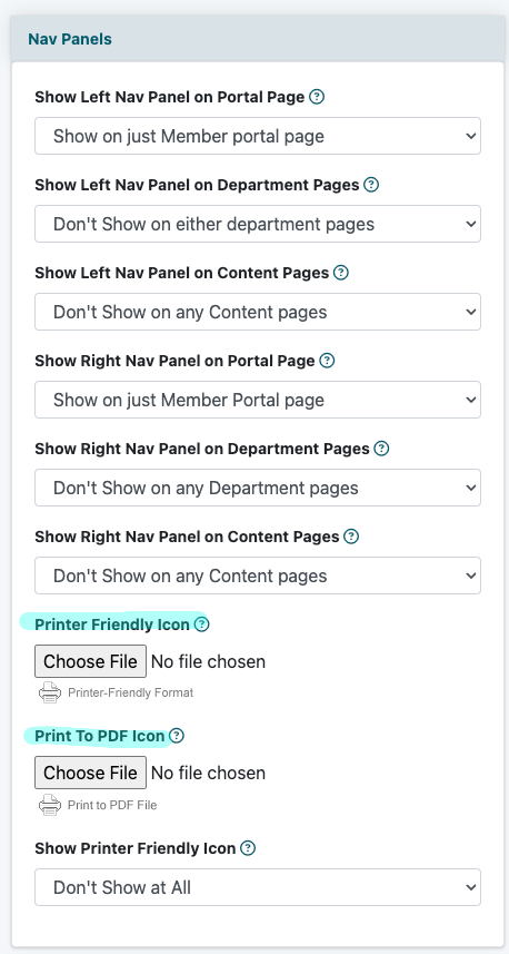 Custom Printer Friendly and Print to PDF Images