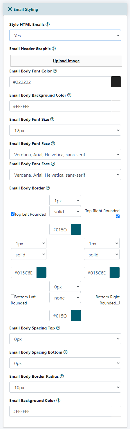 Setup Styled HTML Emails