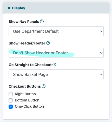 How to Hide the Header or Footer