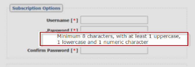 Membergate Strong Passwords