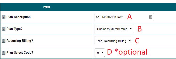 How to Create a New Member Plan