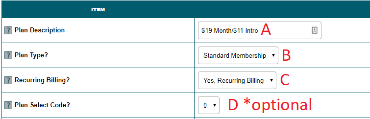 How to Create a New Member Plan
