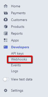 Stripe Choose Webhooks