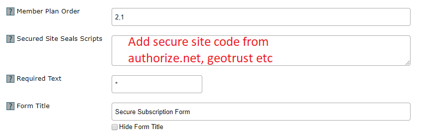 Subscription Form Generator