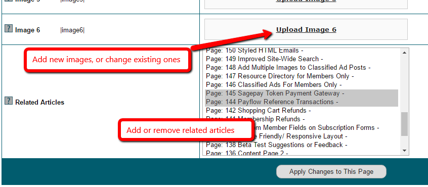 Editing Images and Related Articles