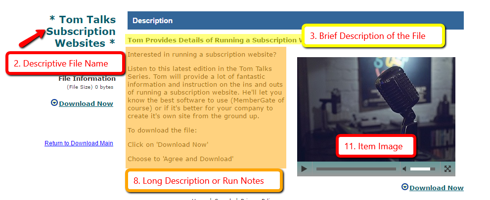 How to Add a File to the Download Area