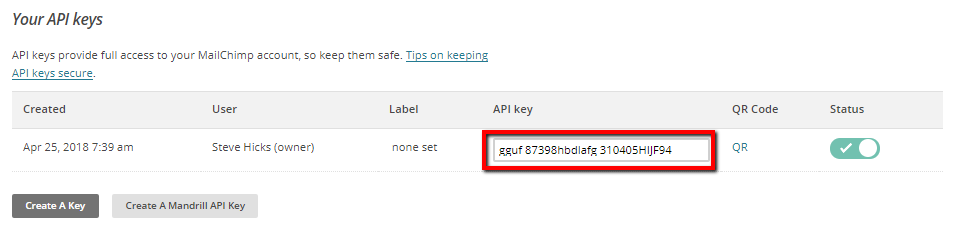 Connect to MailChimp