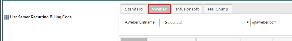 Connect AWeber to Member Plans