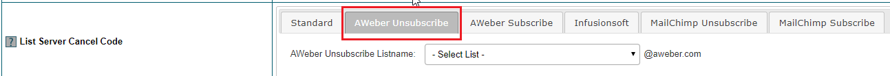 Connect AWeber to Member Plans