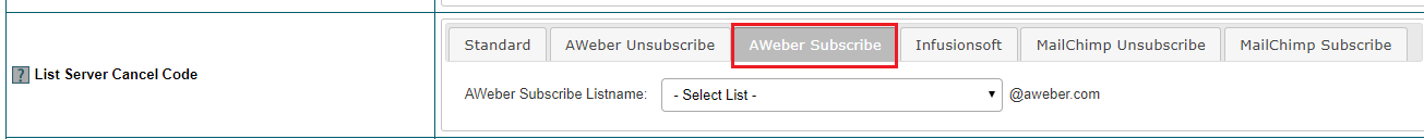 Connect AWeber to Member Plans