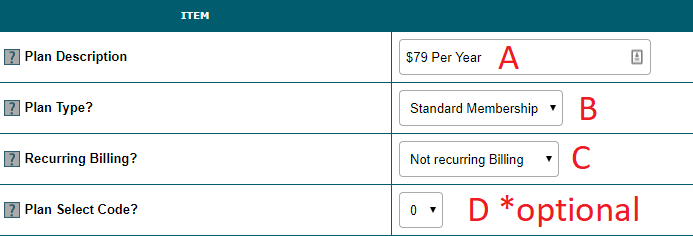 How to Create a New Member Plan