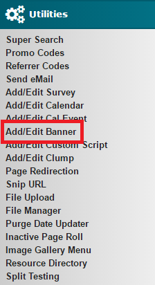 Add Edit Banner