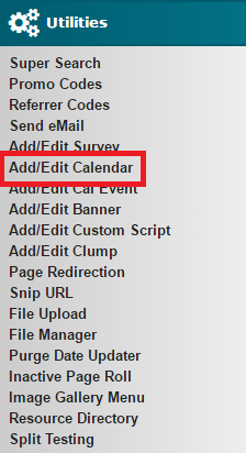 Add Edit Calendar